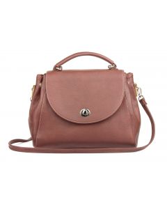 LSL Women Compact Leather Bag Dark Purple