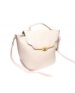 LSL Women Compact Leather Bag Cream