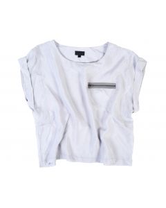 LSL Women Top Zip - White